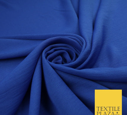 9 COLOURS - Airflow Textured Weave Polyester Soft Silky Crepe Dress Fabric 58"