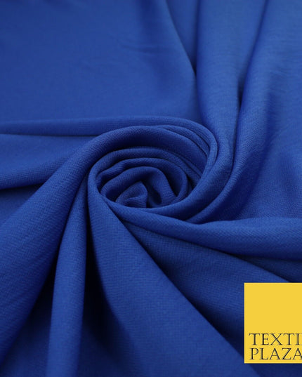 9 COLOURS - Airflow Textured Weave Polyester Soft Silky Crepe Dress Fabric 58"