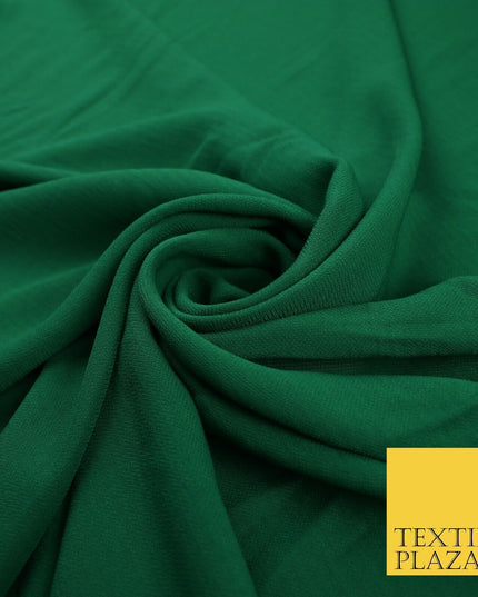 9 COLOURS - Airflow Textured Weave Polyester Soft Silky Crepe Dress Fabric 58"