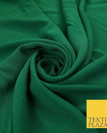 9 COLOURS - Airflow Textured Weave Polyester Soft Silky Crepe Dress Fabric 58"