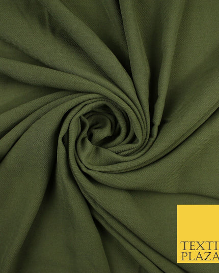 9 COLOURS - Airflow Textured Weave Polyester Soft Silky Crepe Dress Fabric 58"