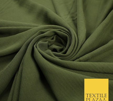 9 COLOURS - Airflow Textured Weave Polyester Soft Silky Crepe Dress Fabric 58"