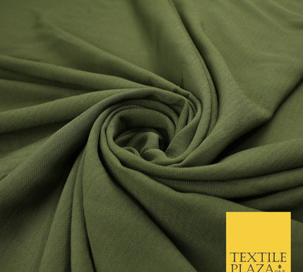 9 COLOURS - Airflow Textured Weave Polyester Soft Silky Crepe Dress Fabric 58"