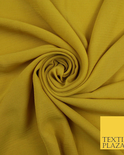 9 COLOURS - Airflow Textured Weave Polyester Soft Silky Crepe Dress Fabric 58"