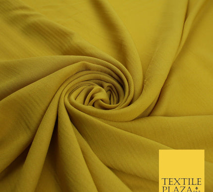 9 COLOURS - Airflow Textured Weave Polyester Soft Silky Crepe Dress Fabric 58"