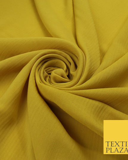 9 COLOURS - Airflow Textured Weave Polyester Soft Silky Crepe Dress Fabric 58"