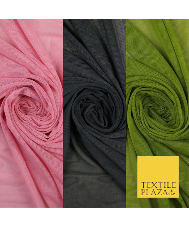 3COLOURS 4 Way Stretch Power Mesh Net Tulle Stretch Dress Dance Lingerie Fabric