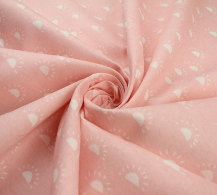 Double Sunset Sunrise Brushed Cotton Winceyette Fabric Flannel