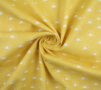 Double Sunset Sunrise Brushed Cotton Winceyette Fabric Flannel