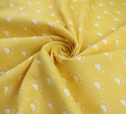 Double Sunset Sunrise Brushed Cotton Winceyette Fabric Flannel