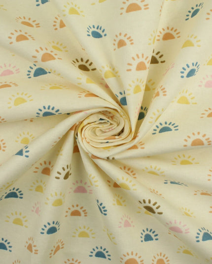 Double Sunset Sunrise Brushed Cotton Winceyette Fabric Flannel