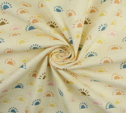 Double Sunset Sunrise Brushed Cotton Winceyette Fabric Flannel