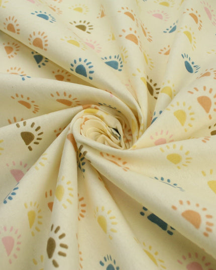 Double Sunset Sunrise Brushed Cotton Winceyette Fabric Flannel