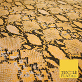 Orange with Black Snake Skin Print Soft Stretch Jersey Fabric 56" 6678