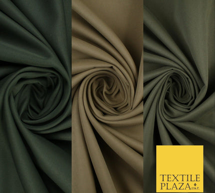 3 COLOURS - Premium MICROFIBRE TWILL 100% Polyester Dress Fabric Material 59"
