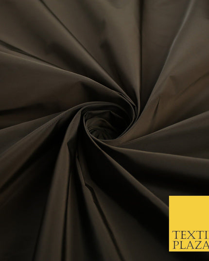 13 COLOURS - Plain Dyed Faux Silk TAFFETA Dress Lining Bridal Fabric