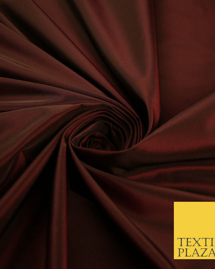 13 COLOURS - Plain Dyed Faux Silk TAFFETA Dress Lining Bridal Fabric