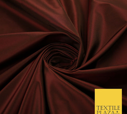 13 COLOURS - Plain Dyed Faux Silk TAFFETA Dress Lining Bridal Fabric
