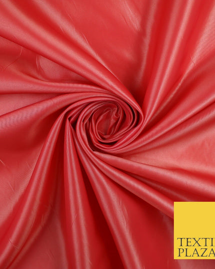 13 COLOURS - Plain Dyed Faux Silk TAFFETA Dress Lining Bridal Fabric