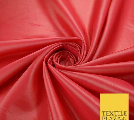 13 COLOURS - Plain Dyed Faux Silk TAFFETA Dress Lining Bridal Fabric
