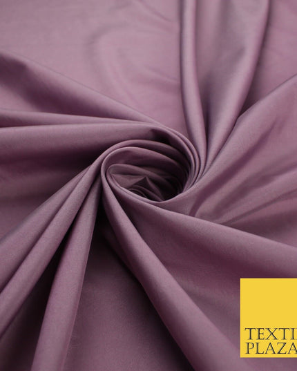 13 COLOURS - Plain Dyed Faux Silk TAFFETA Dress Lining Bridal Fabric