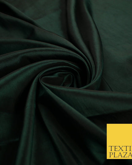 13 COLOURS - Plain Dyed Faux Silk TAFFETA Dress Lining Bridal Fabric
