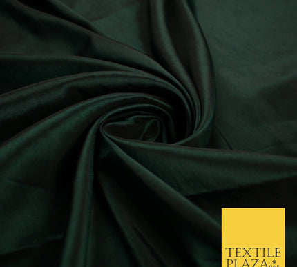 13 COLOURS - Plain Dyed Faux Silk TAFFETA Dress Lining Bridal Fabric