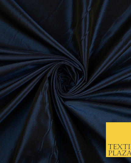 13 COLOURS - Plain Dyed Faux Silk TAFFETA Dress Lining Bridal Fabric