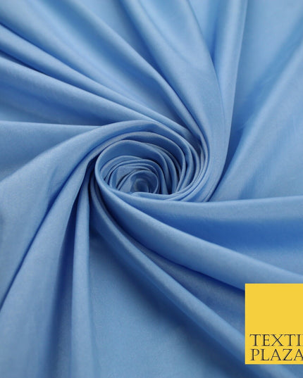 13 COLOURS - Plain Dyed Faux Silk TAFFETA Dress Lining Bridal Fabric