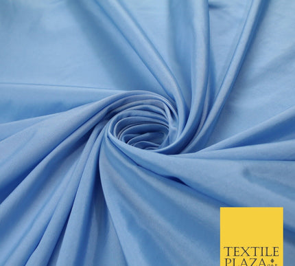 13 COLOURS - Plain Dyed Faux Silk TAFFETA Dress Lining Bridal Fabric