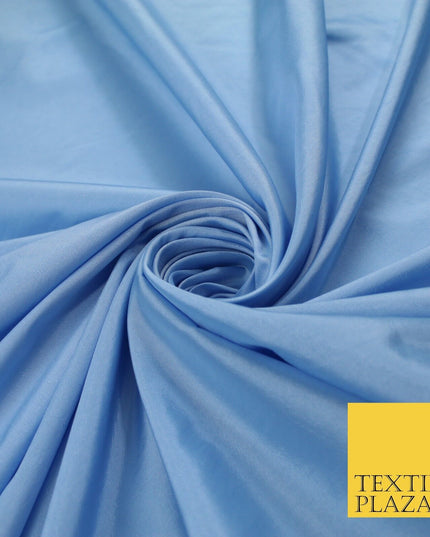 13 COLOURS - Plain Dyed Faux Silk TAFFETA Dress Lining Bridal Fabric