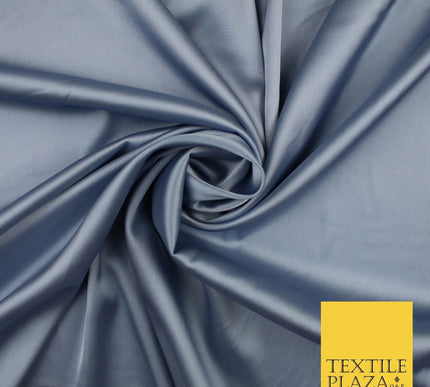 OVER 30 COLOURS Fine Silky Smooth Liquid Sateen Satin Dress Fabric Drape Lining