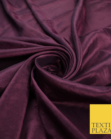 13 COLOURS - Plain Dyed Faux Silk TAFFETA Dress Lining Bridal Fabric