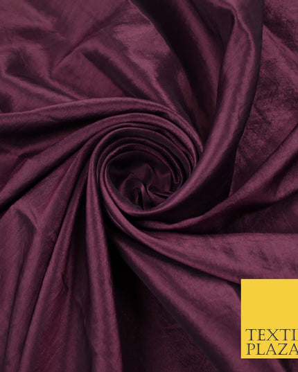 13 COLOURS - Plain Dyed Faux Silk TAFFETA Dress Lining Bridal Fabric
