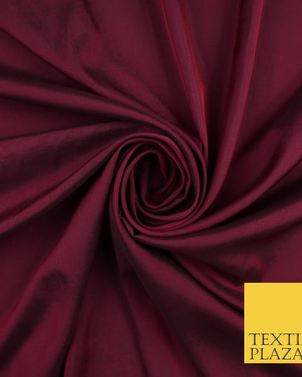 13 COLOURS - Plain Dyed Faux Silk TAFFETA Dress Lining Bridal Fabric