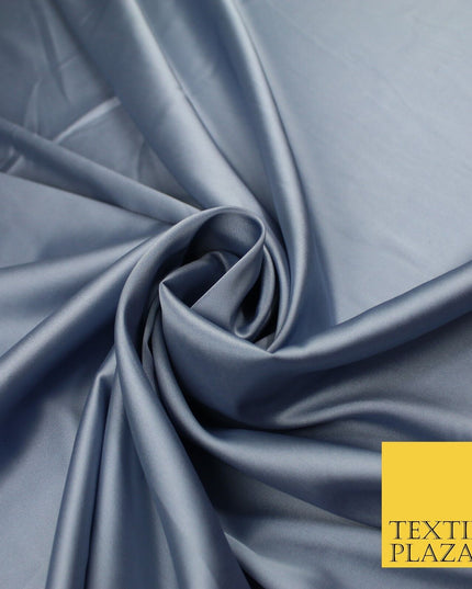OVER 30 COLOURS Fine Silky Smooth Liquid Sateen Satin Dress Fabric Drape Lining