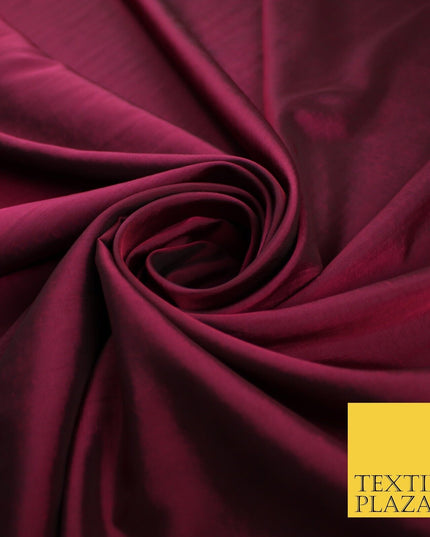 13 COLOURS - Plain Dyed Faux Silk TAFFETA Dress Lining Bridal Fabric