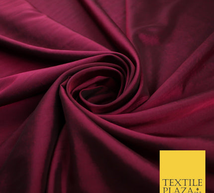 13 COLOURS - Plain Dyed Faux Silk TAFFETA Dress Lining Bridal Fabric