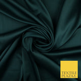 OVER 30 COLOURS Fine Silky Smooth Liquid Sateen Satin Dress Fabric Drape Lining