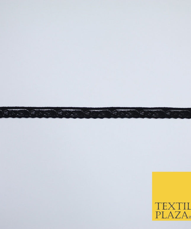 4 COLOURS Vintage Lace Trimming Border Ribbon Gota Lingerie 9mm WIDE