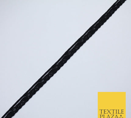 4 COLOURS Vintage Lace Trimming Border Ribbon Gota Lingerie 9mm WIDE