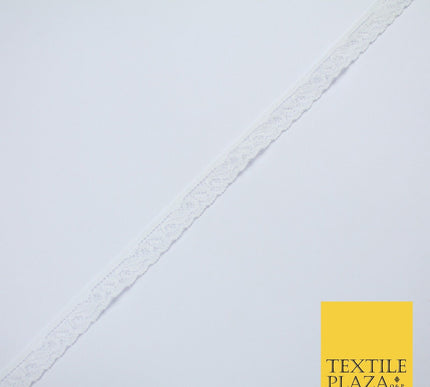 4 COLOURS Vintage Lace Trimming Border Ribbon Gota Lingerie 9mm WIDE