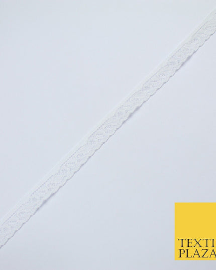 4 COLOURS Vintage Lace Trimming Border Ribbon Gota Lingerie 9mm WIDE