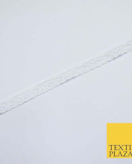 4 COLOURS Vintage Lace Trimming Border Ribbon Gota Lingerie 9mm WIDE