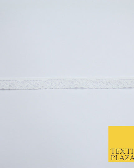 4 COLOURS Vintage Lace Trimming Border Ribbon Gota Lingerie 9mm WIDE