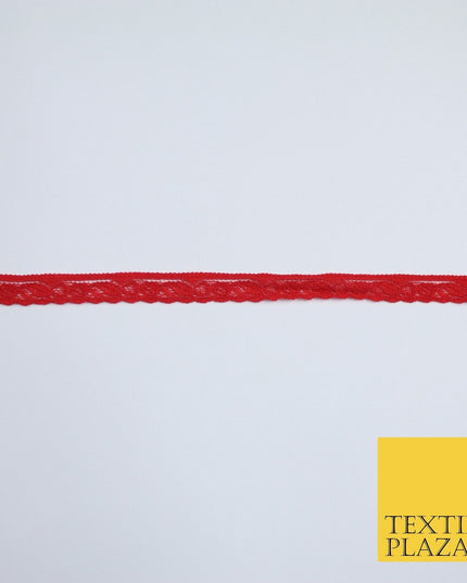 4 COLOURS Vintage Lace Trimming Border Ribbon Gota Lingerie 9mm WIDE