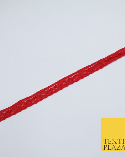 4 COLOURS Vintage Lace Trimming Border Ribbon Gota Lingerie 9mm WIDE