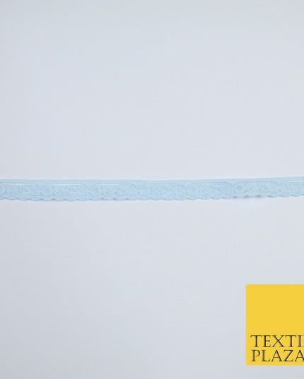 4 COLOURS Vintage Lace Trimming Border Ribbon Gota Lingerie 9mm WIDE