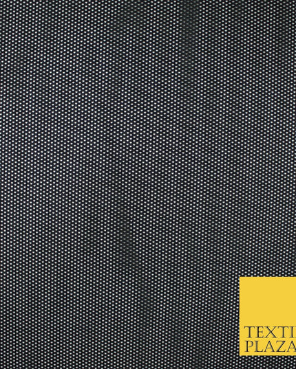 BLACK Airtex Fish Net Mesh Sports Stretch Polyester Dress Fabric 62"