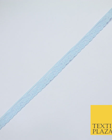 4 COLOURS Vintage Lace Trimming Border Ribbon Gota Lingerie 9mm WIDE